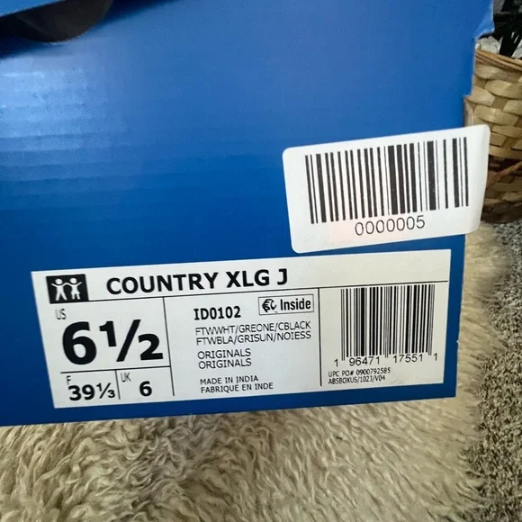 Adidas Originals Country XLG [IF8405] Men Casual Shoes White / Black / Grey - Picture 6 of 10